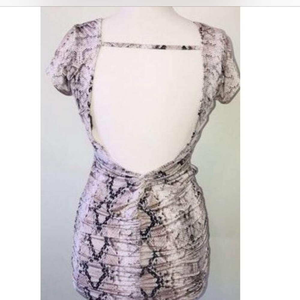 San Souci  Bodycon Dress Snakeskin Print - Picture 3 of 7